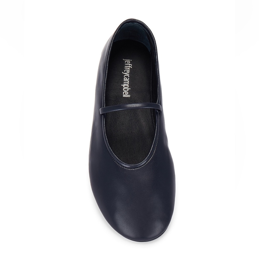 Jeffrey Campbell Mary-Jane Dancerina Flat Navy Blue